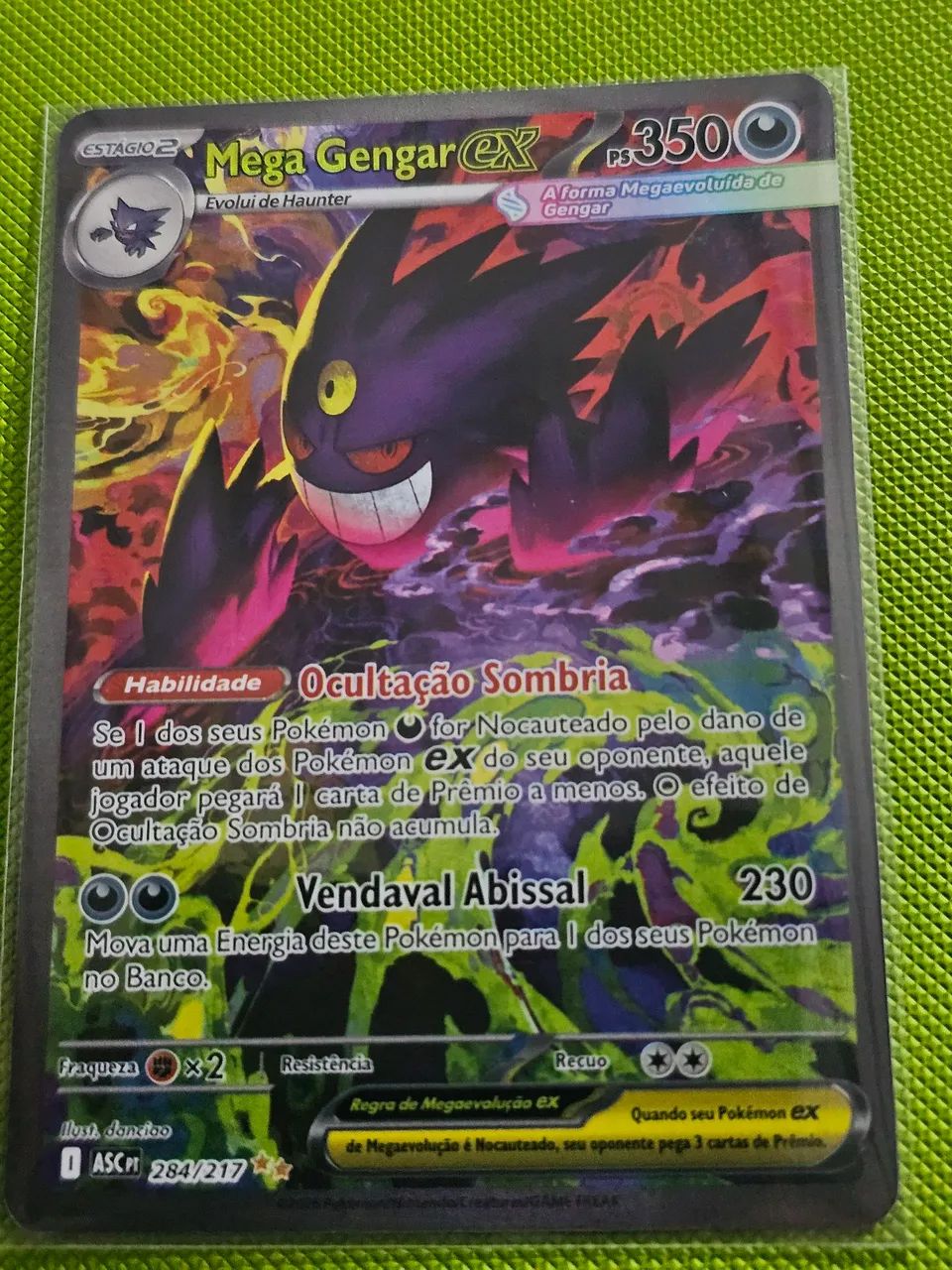 Carta pokemon mega gengar ex