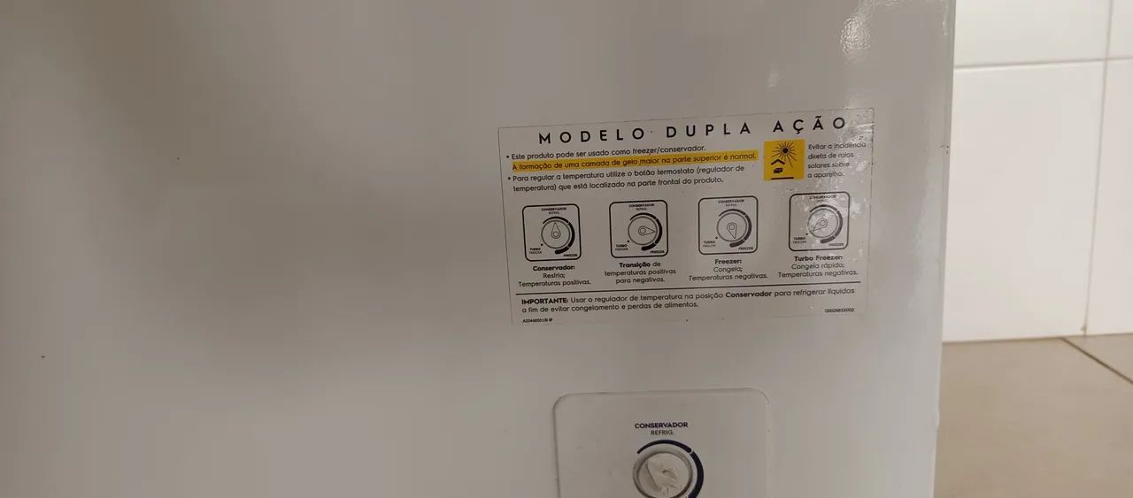VENDO FREEZER EXTREMAMENTE NOVA !! PEGAR E USAR  - Foto 3