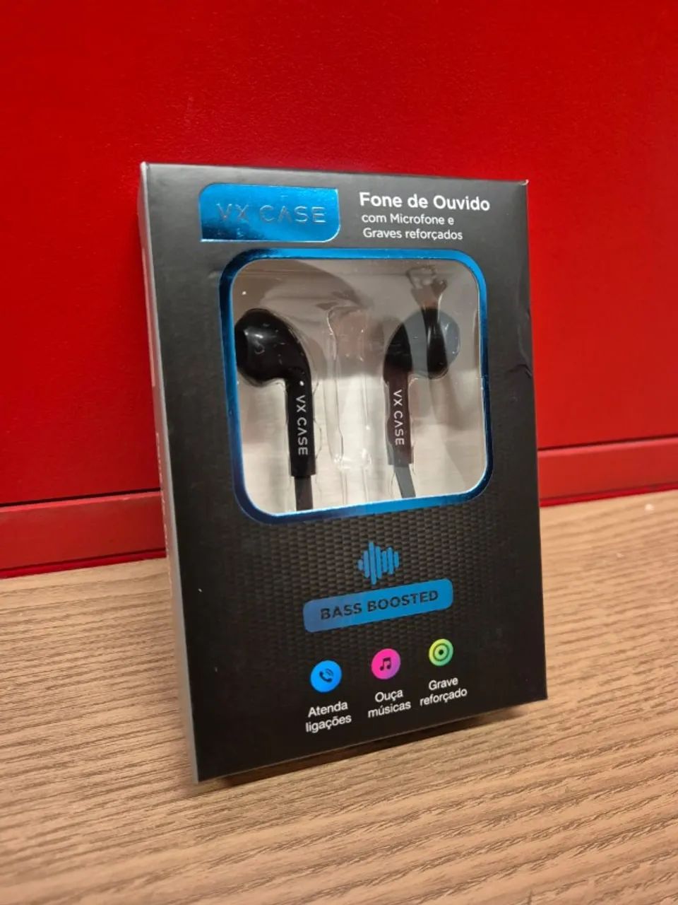 Fone de Ouvido VX Case com Microfone e Graves Reforçados - Novo - Foto 5