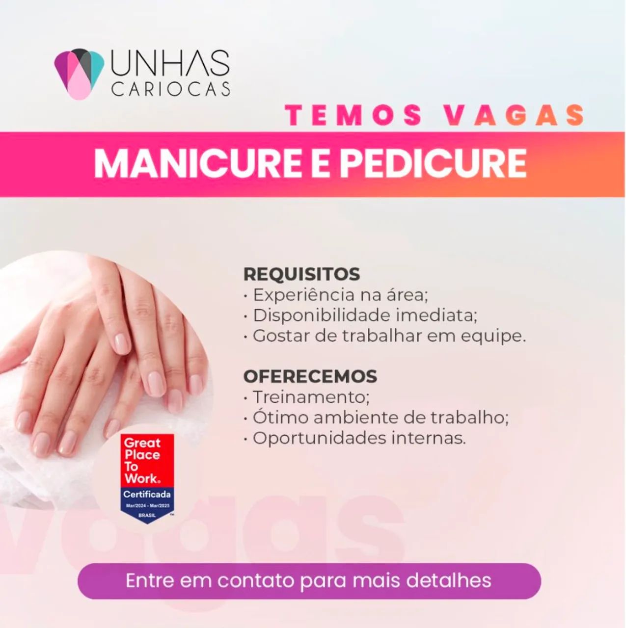 Vaga Recepcionista e Nails  - Foto 3