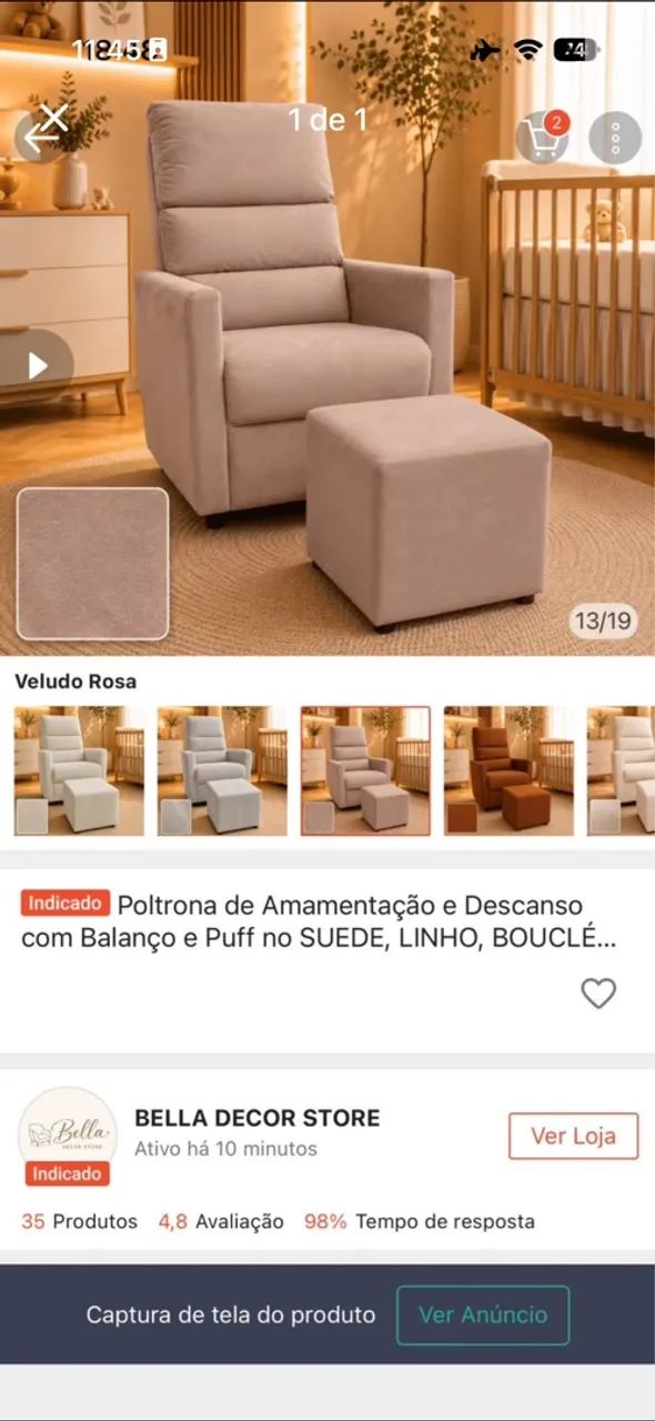 Poltrona amamentação 