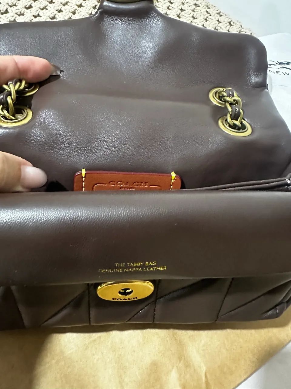 Bolsa tabby 20 marrom  - Foto 3