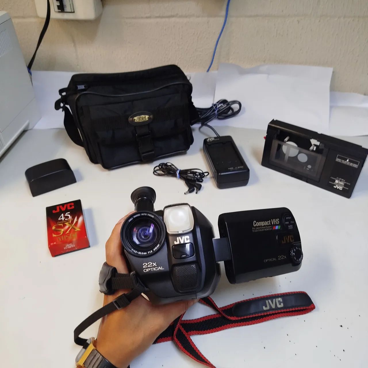 Camera filmadora JVC GR-AXM1 + acessórios