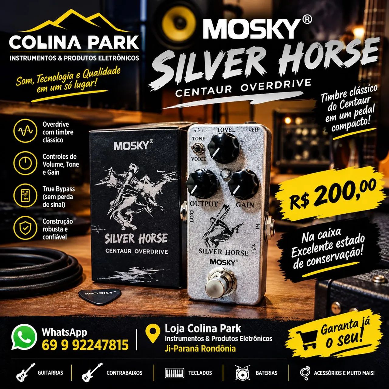 Pedal Mosky Silver Horse 