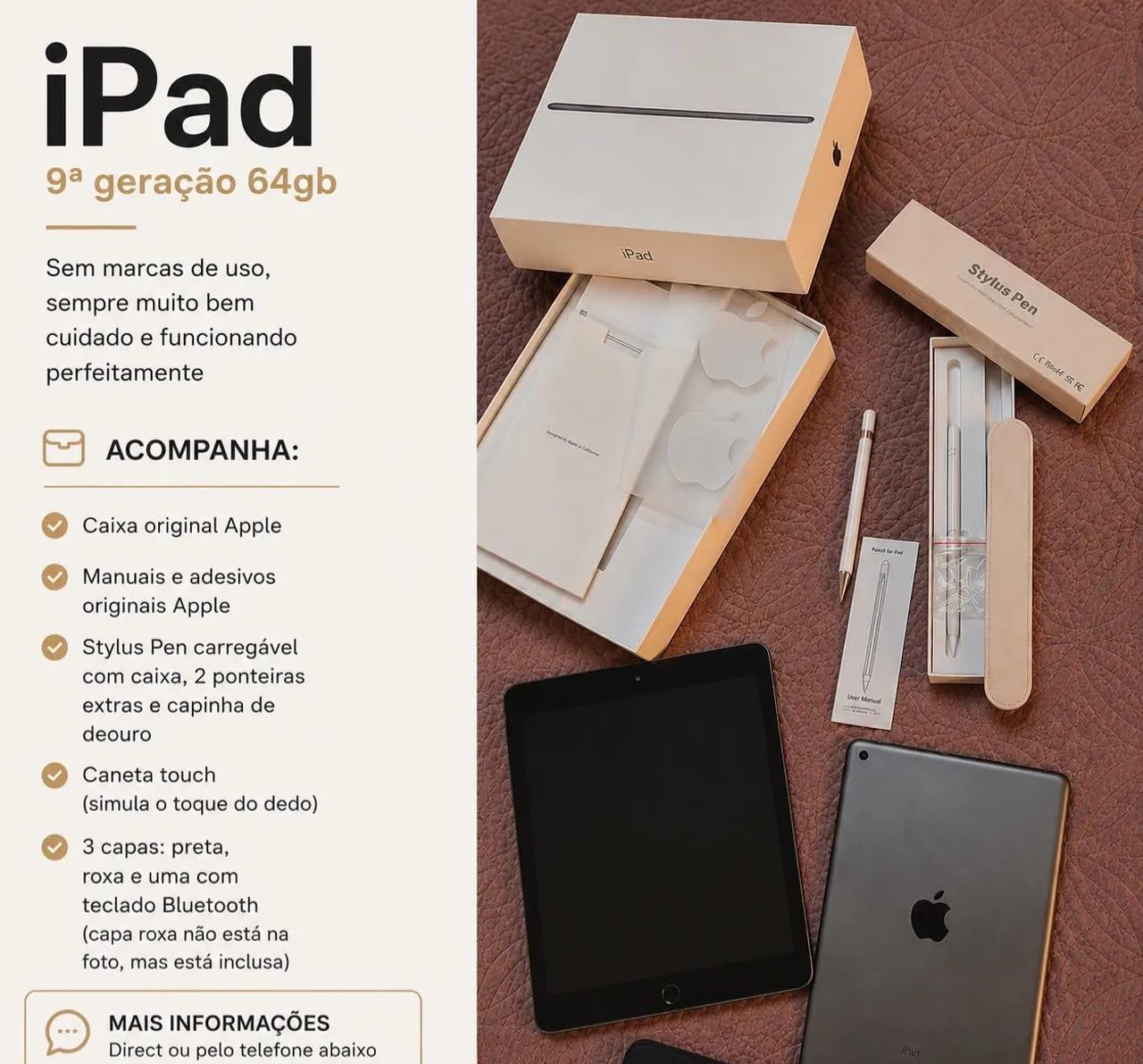 IPAD 9 geração ser marcas de uso  - Foto 4