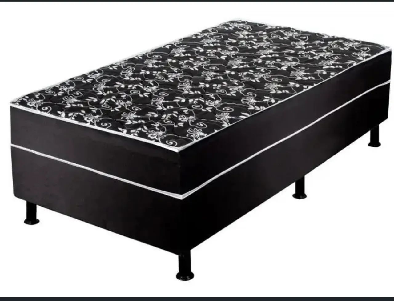 Cama de solteiro, com colchão conjugado 