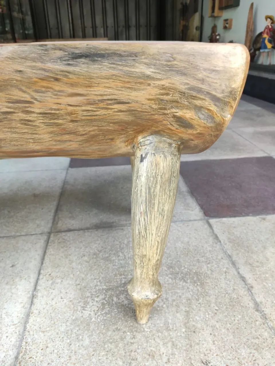 Banco/mesa De Centro De Madeira Maciça - Foto 5