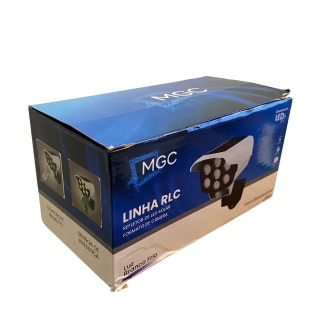 Refletor Led MGC Solar Sensor Movimento Formato de Câmera - Foto 5