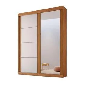 Guarda Roupa 2 portas de Correr C/Espelho 100% MDF  - Foto 4