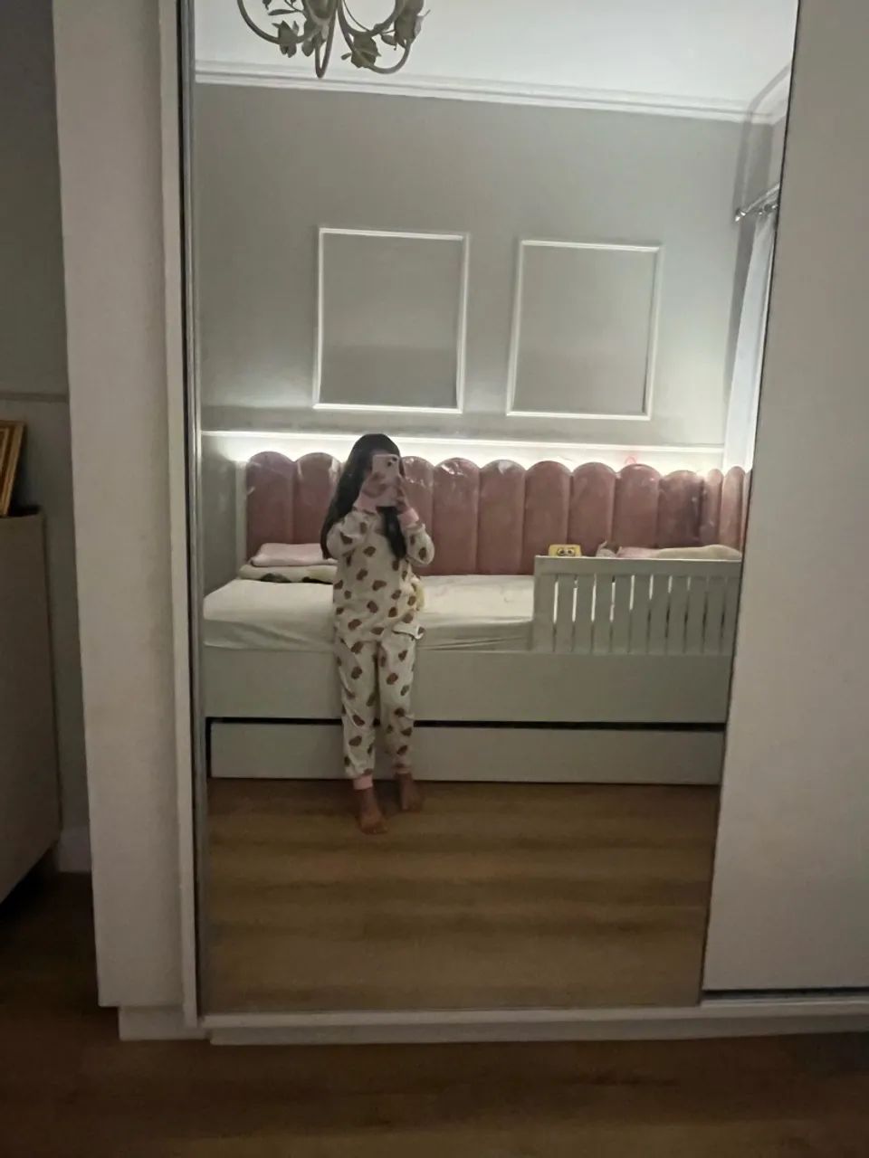 Cama Solteiro King Menina com Bicama detalhe de Led - Foto 2