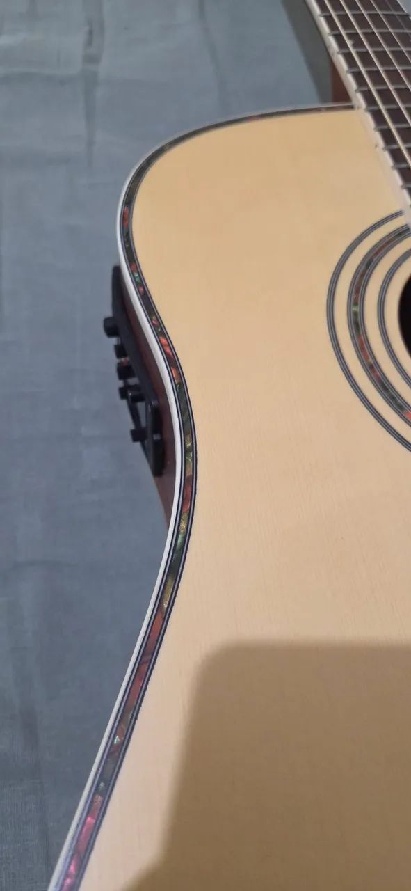 Violão Elétrico Eagle CH889 Aço, Folk, Impecável - Foto 3