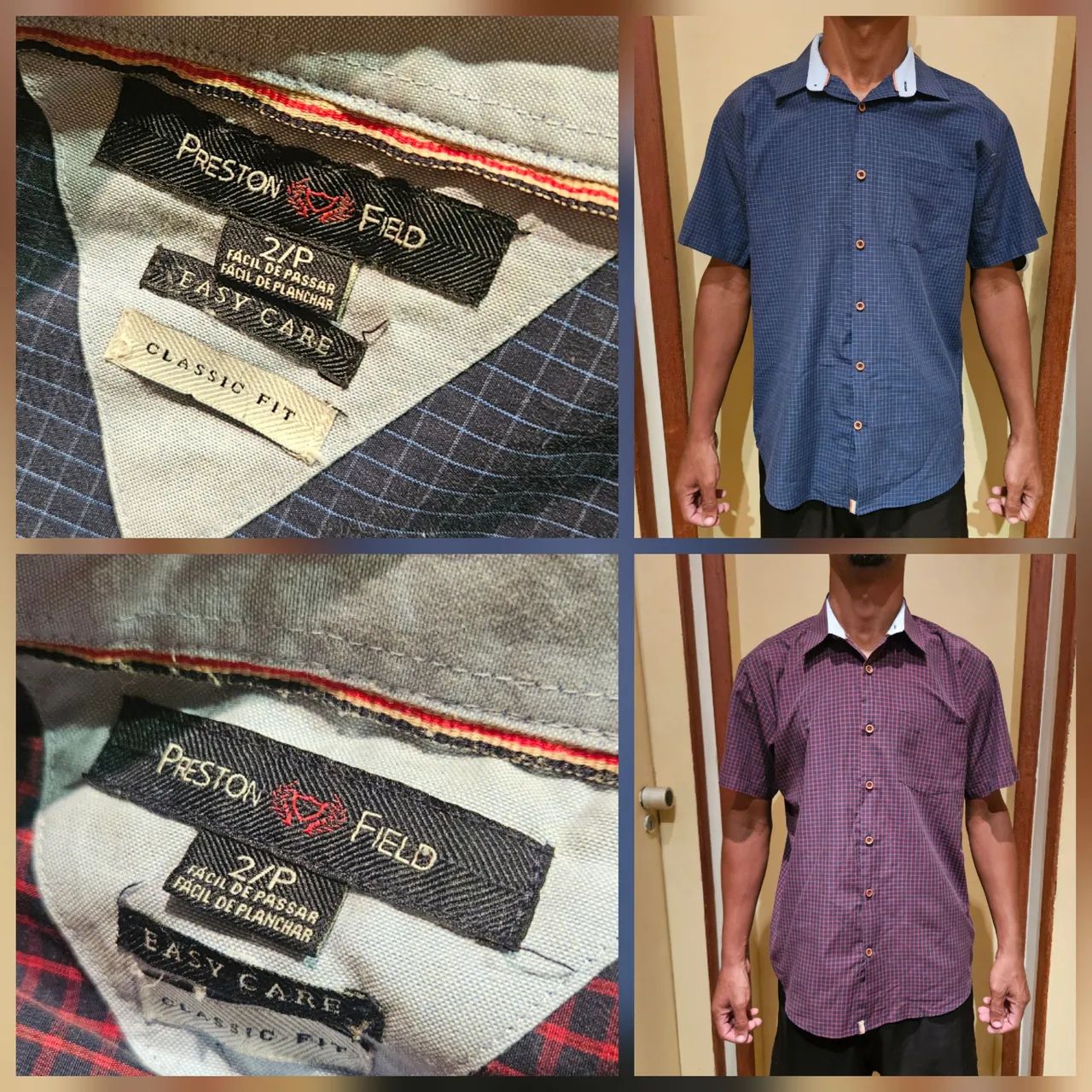 Camisas Xadrez Manga Curta ou Longa  - Foto 5