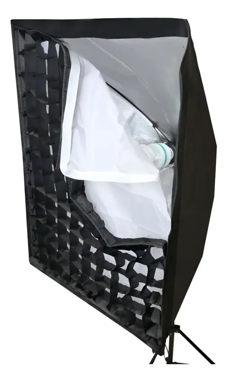 Kit Softbox Agata II 50X70cm Com Grid  - Foto 3