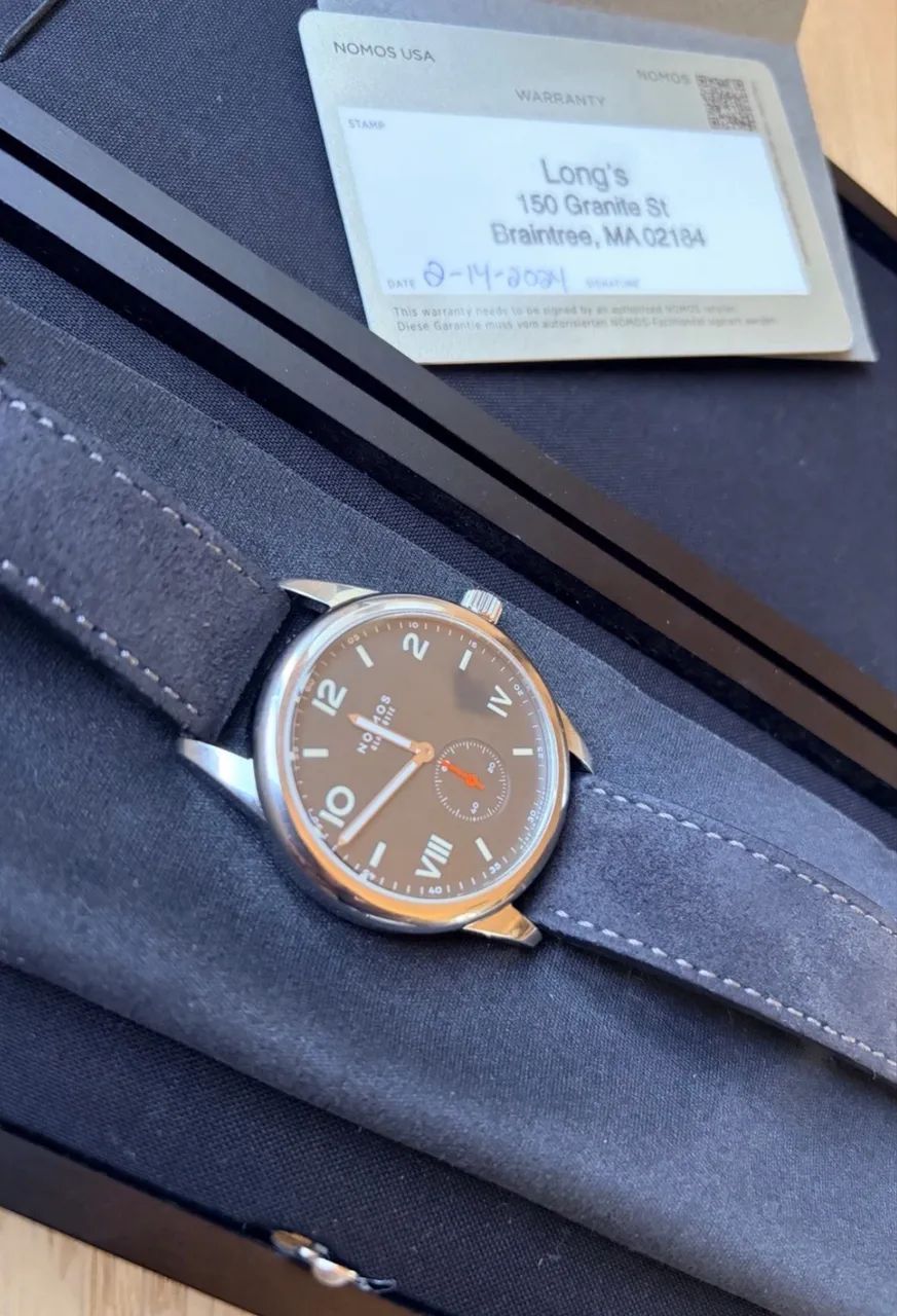 NOMOS Club Campus 38mm Black Dial - 2024 - Full Set - Foto 2