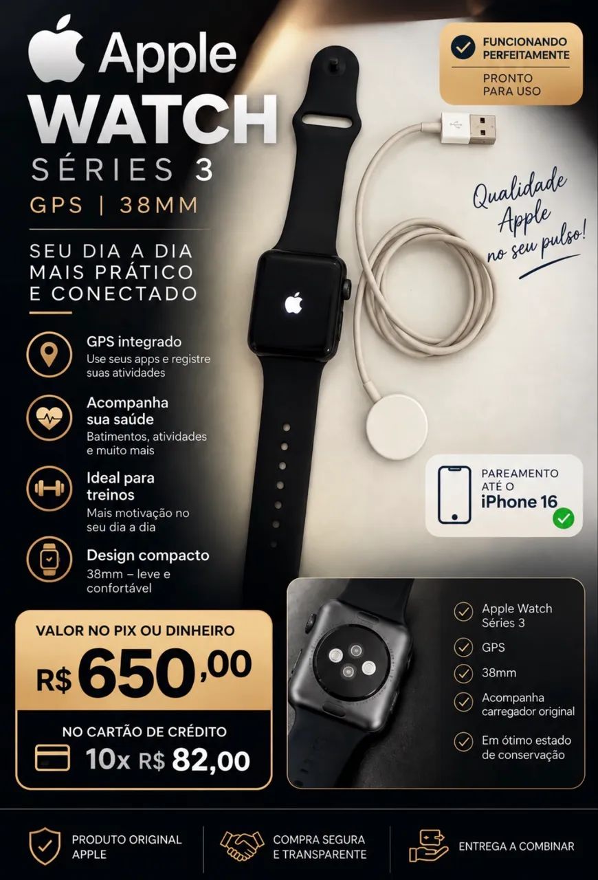 Apple WATCH SÉRIES 3 GPS |38MM