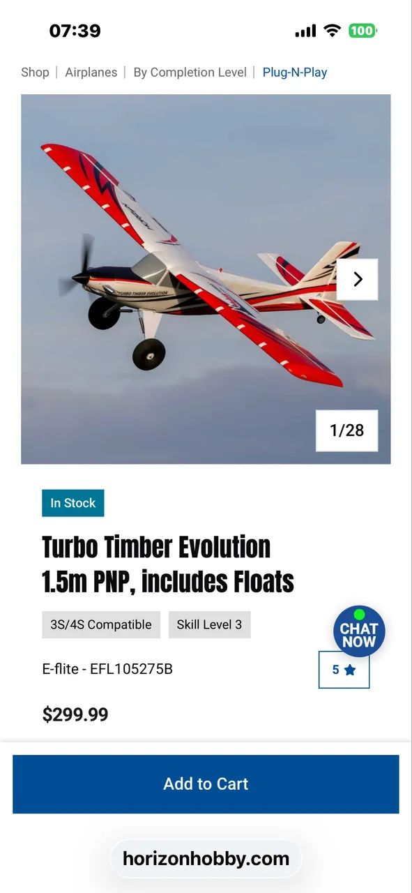 Aeromodelo elétrico Timber 