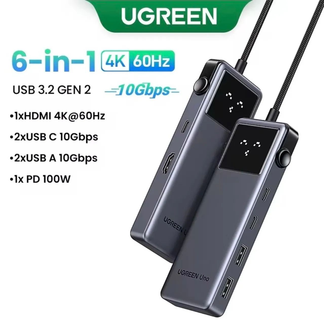 Hub ugreen uno 6 in 1