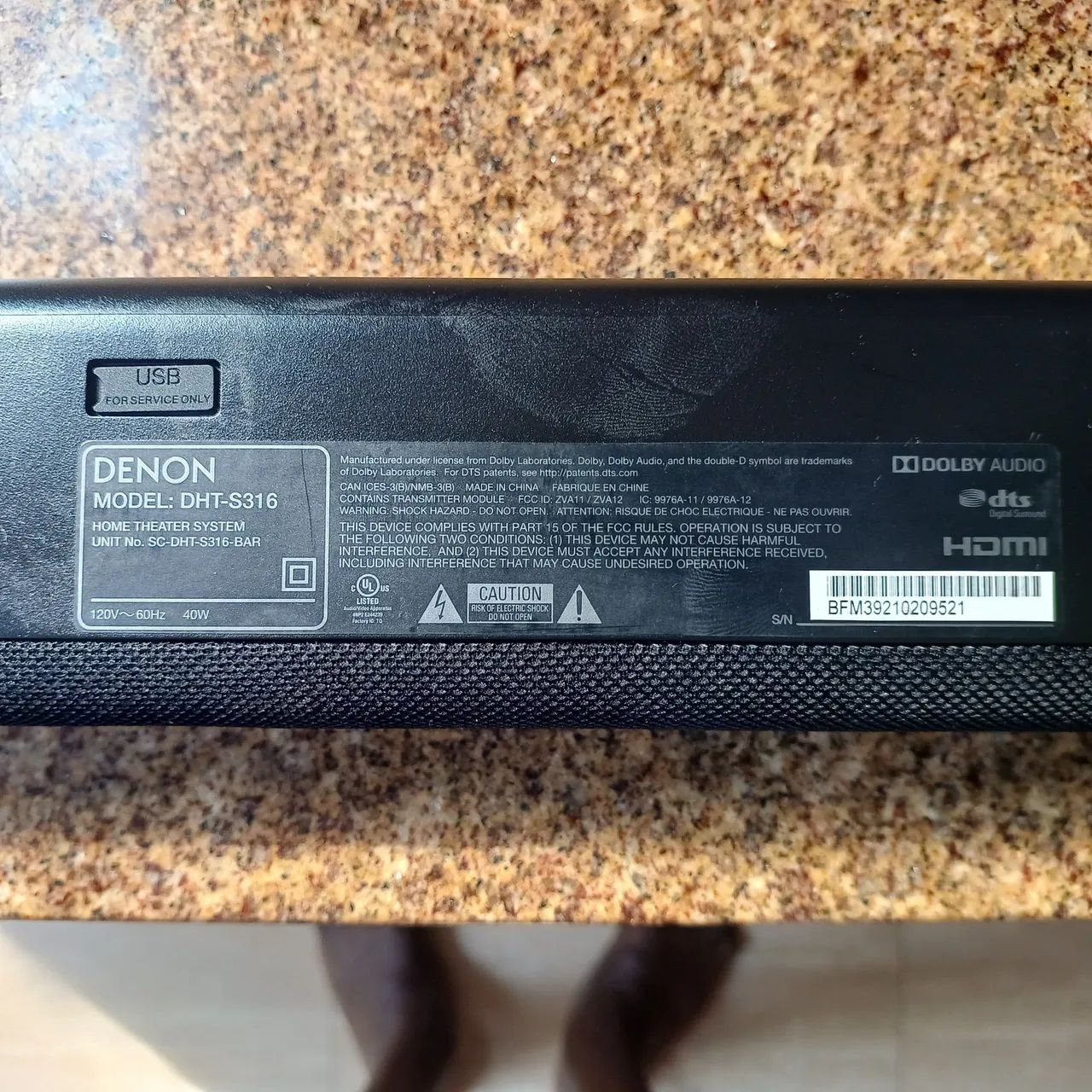 Sond bar DENON DHT S316 - Foto 5