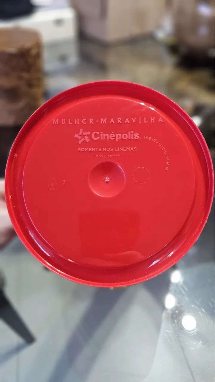 Balda de pipoca mulher maravilha  - Foto 3