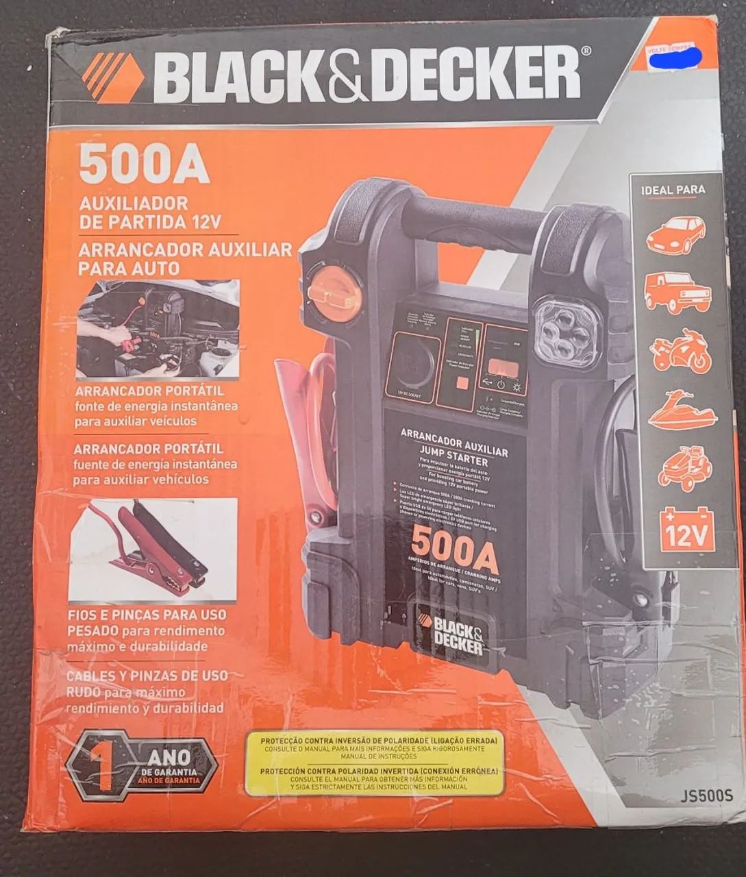 Auxiliar de partida JS500S Black & Decker