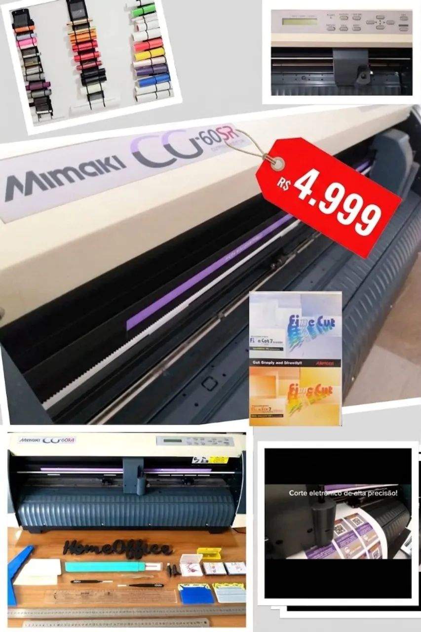 Plotter de recorte Mimaki CG-60SR+Kit Kit completo de produção 