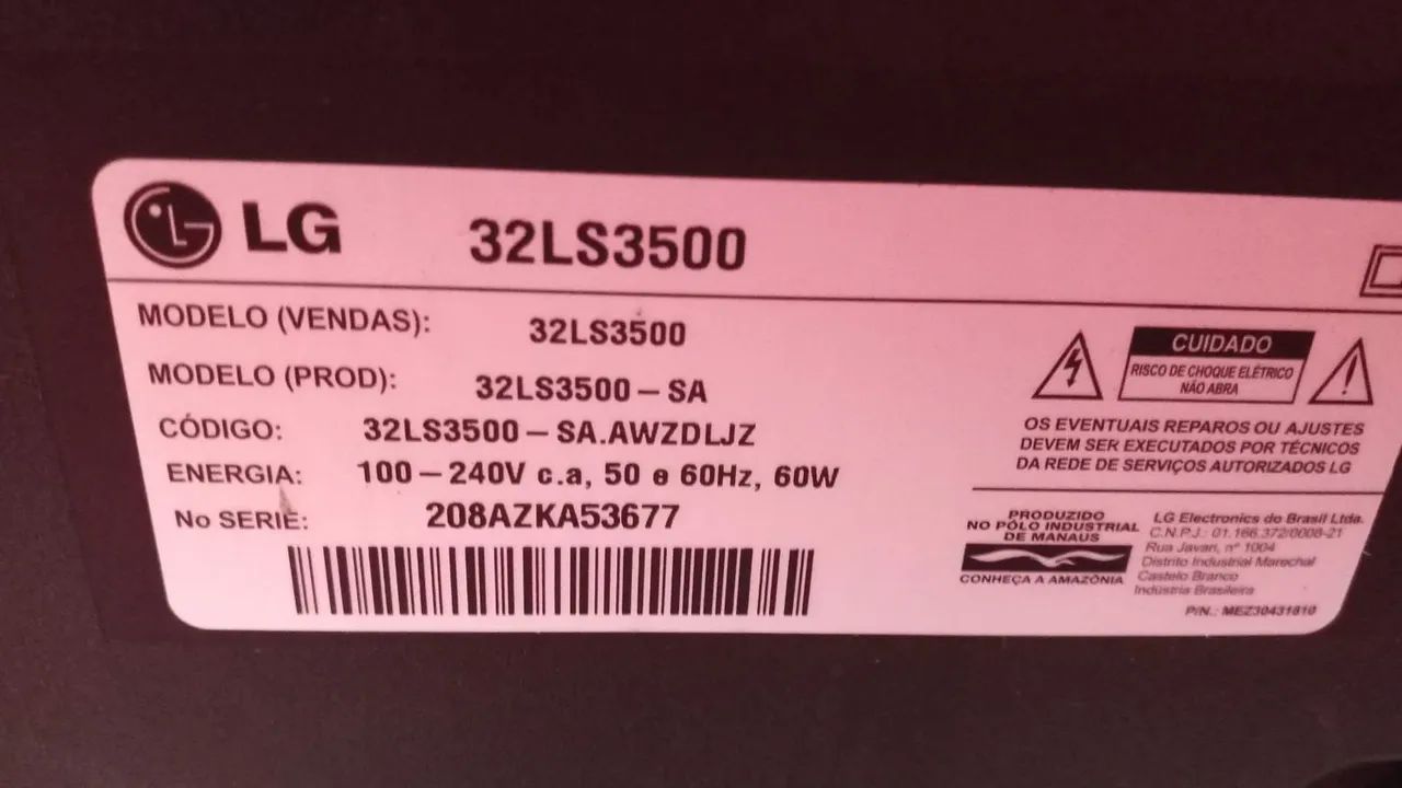 Vendo tv 32 polegadas LG