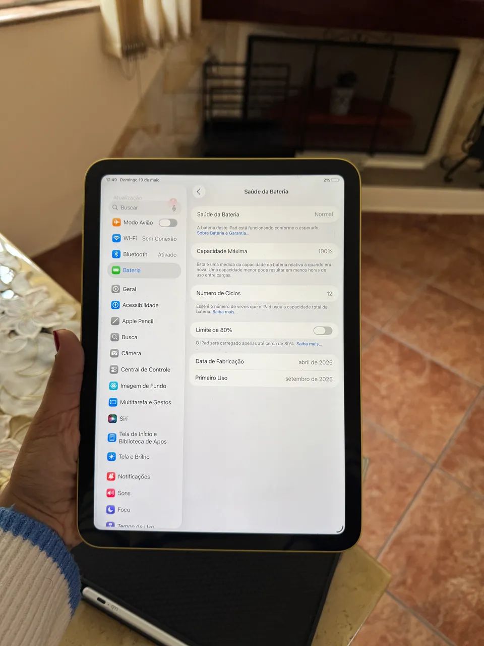 ipad 10a geração 2025 amarelo - Foto 4