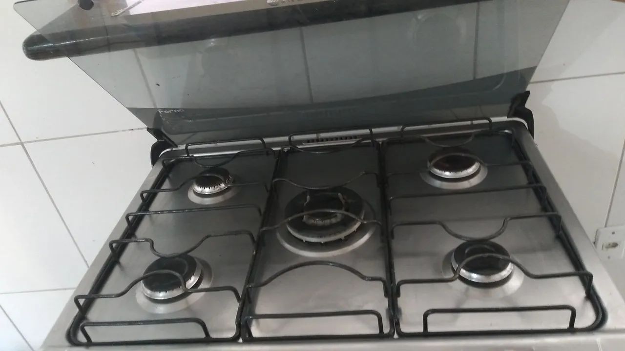 Ótimo fogão atlas 5 bocas inox funcionando perfeitamente(Guarapari) - Foto 3