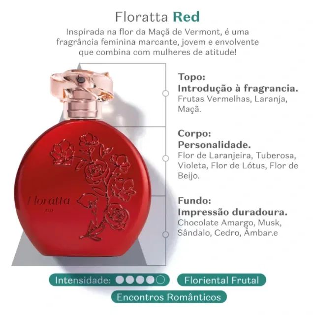 PROMOÇÃO!!! Floratta Red Desodorante Colônia - 75ml - Foto 2
