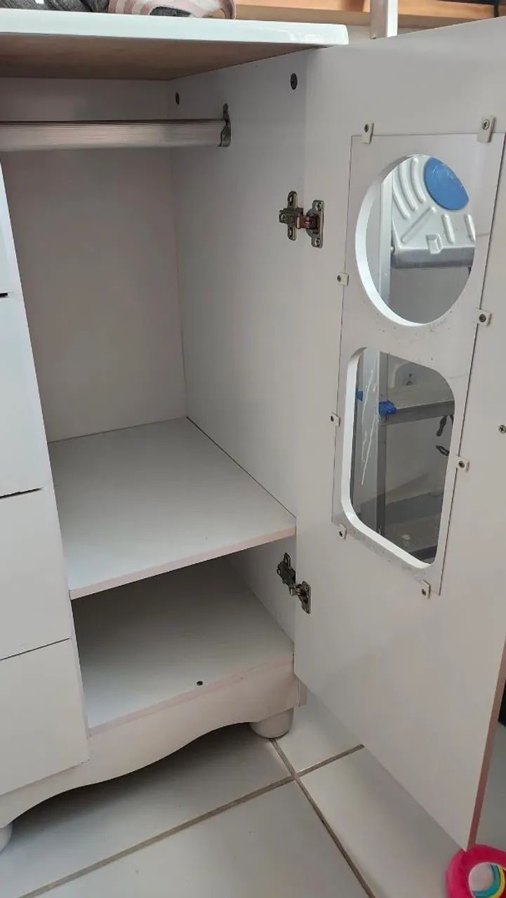 Cômoda Infantil Branca - 4 gavetas e 1 porta - Foto 6