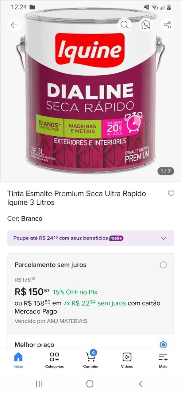 Tinta Esmalte (Preto) - Foto 2