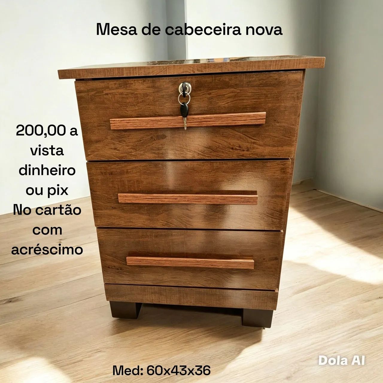 Mesa de cabeceira nova 