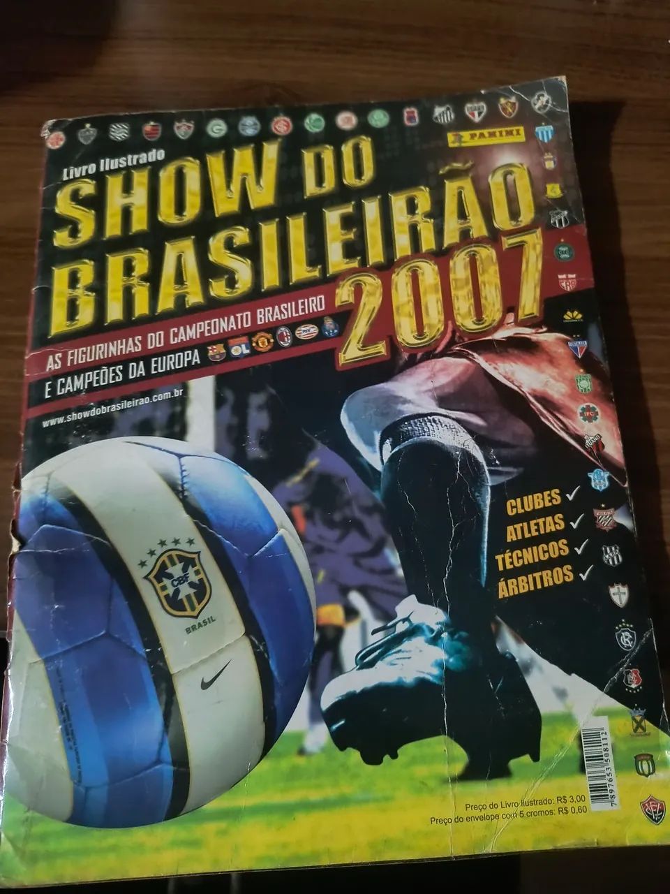 Álbum de figurinhas campeonato brasileiro 2007