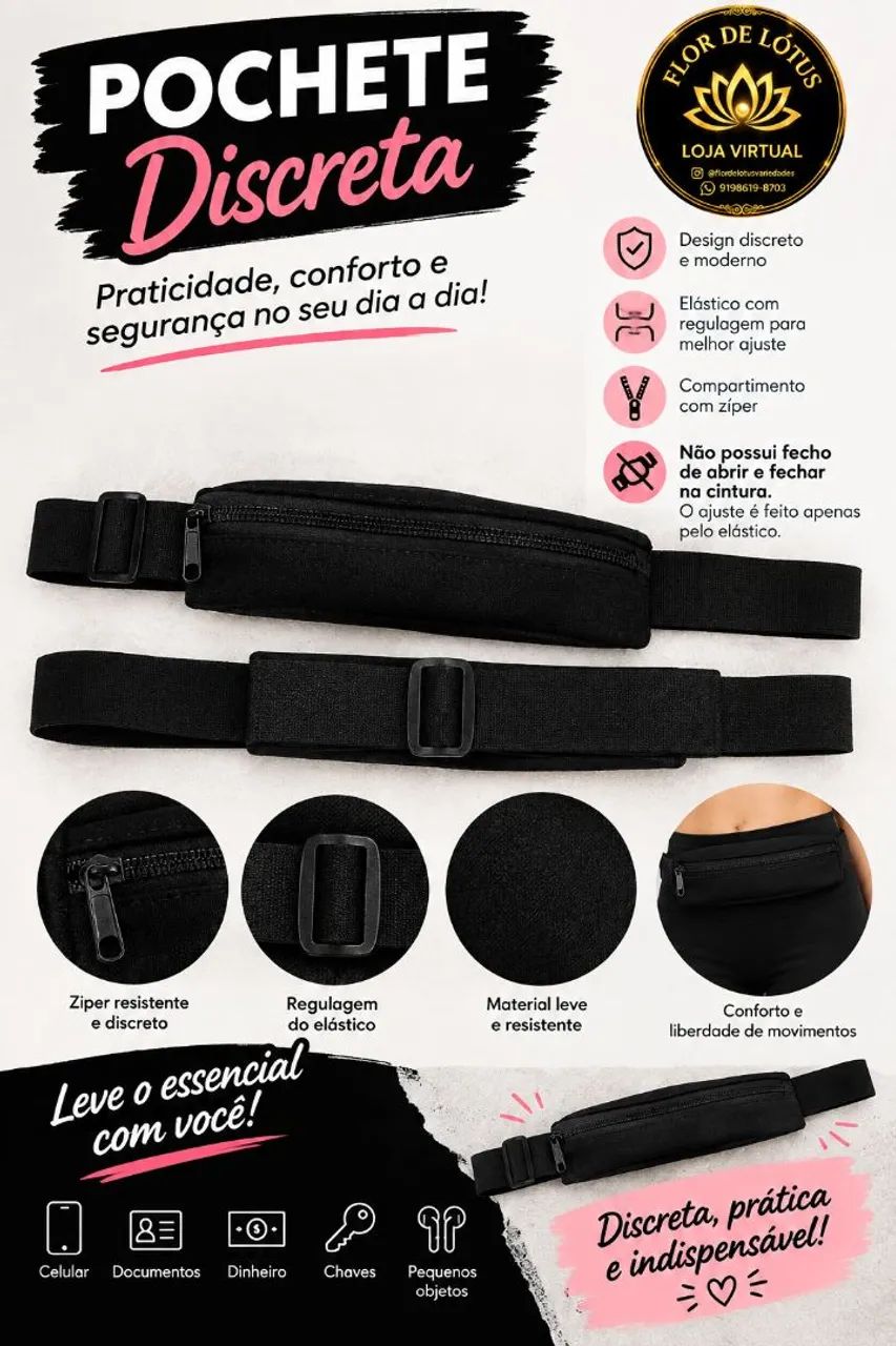 pochete super discreta 