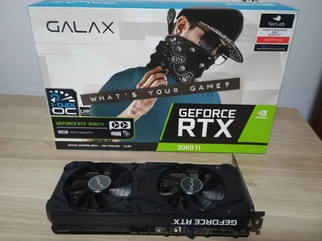 Placa de Vídeo Nvidia RTX 3060 TI Galax