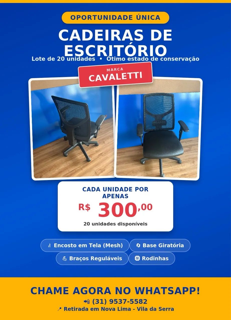 Cadeiras Cavaletti - Foto 3