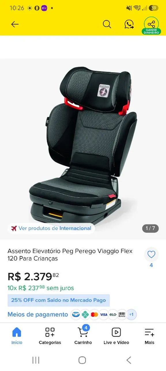 Cadeirinha para carro 