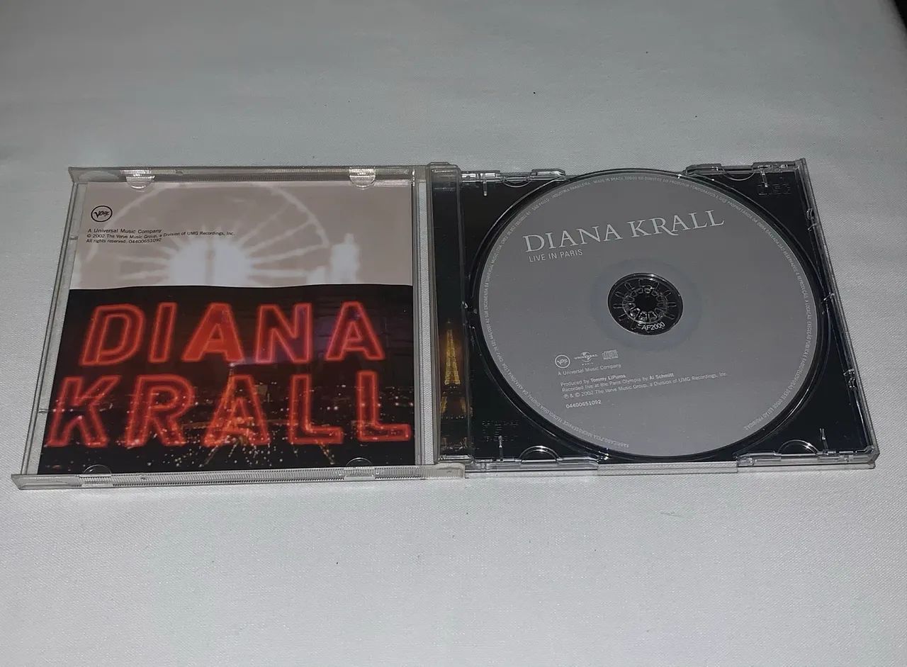 Cd Diana Krall Live In Paris impecável raro - Foto 2
