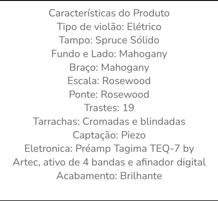 Violao tagima jumbao - Foto 6