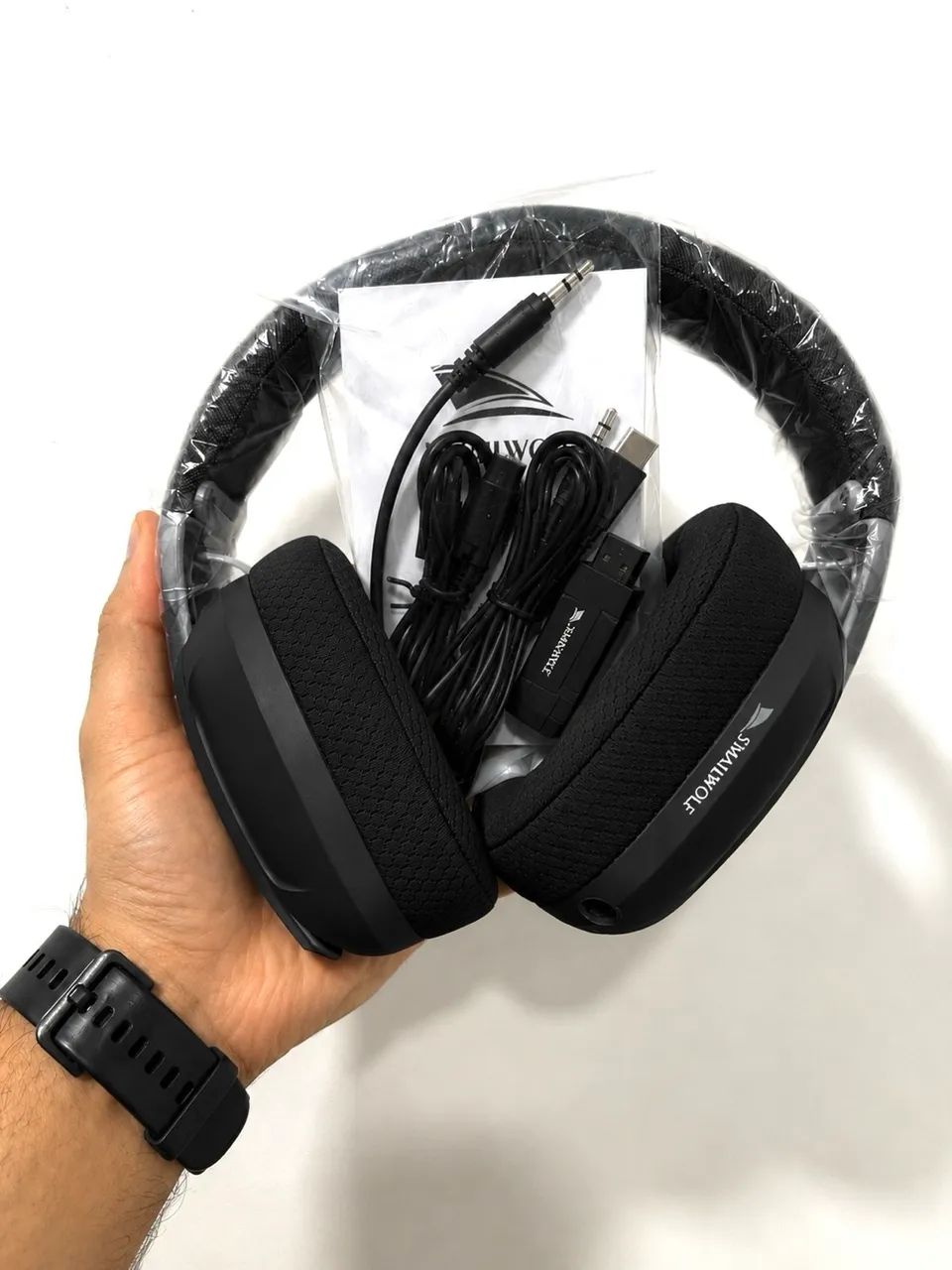 Headset Gamer Sem Fio Smailwolf L80 Tri-Mode com microfone removível Zerado! - Foto 2