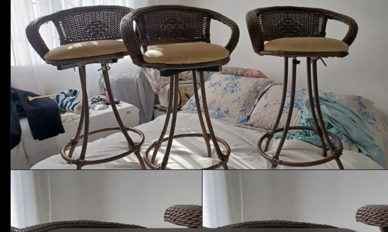 3 banquetas por R$250
