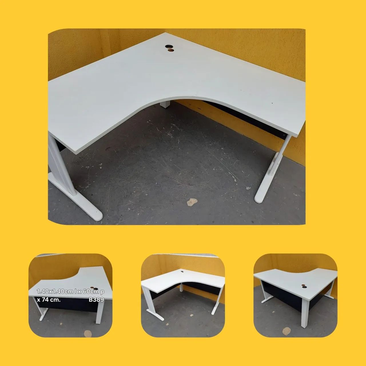 Mesa escritório em L  - Foto 2
