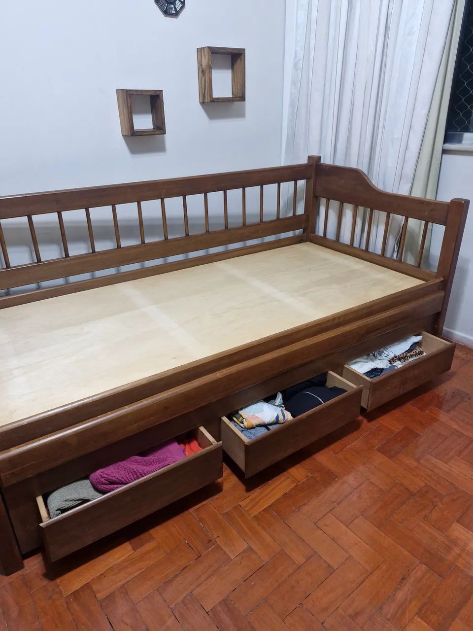 Bicama com gavetas madeira maciça  - Foto 5