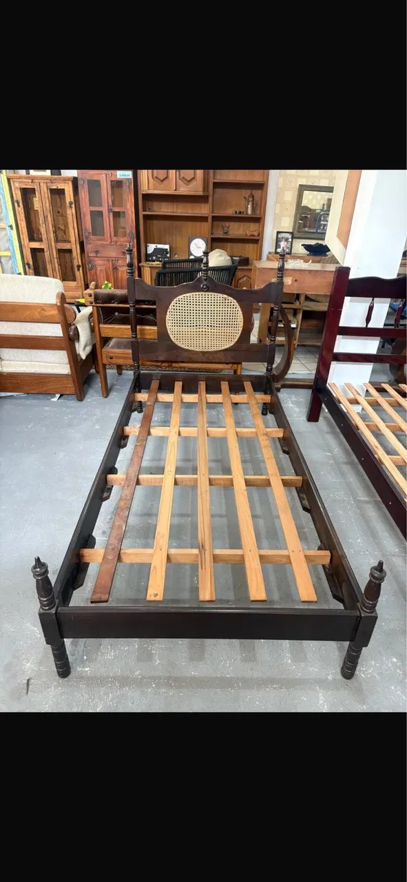 PROMOÇÃO- Cama de solteiro - palhinha  - Foto 2