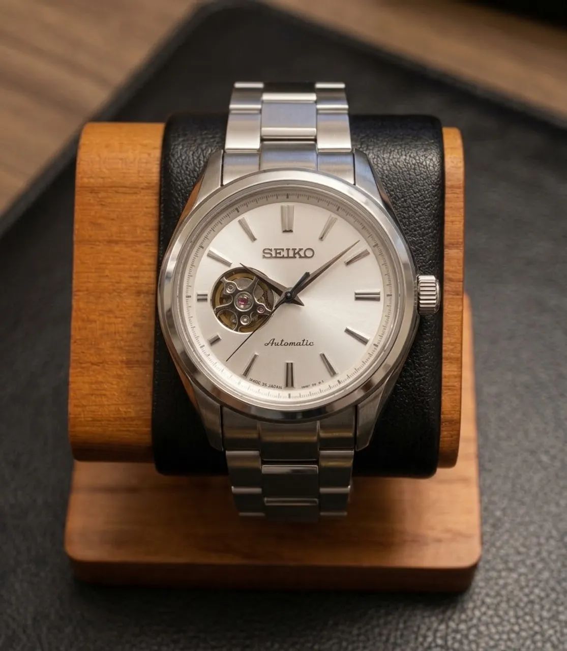 Relógio Seiko Automático Open Heart Novo 