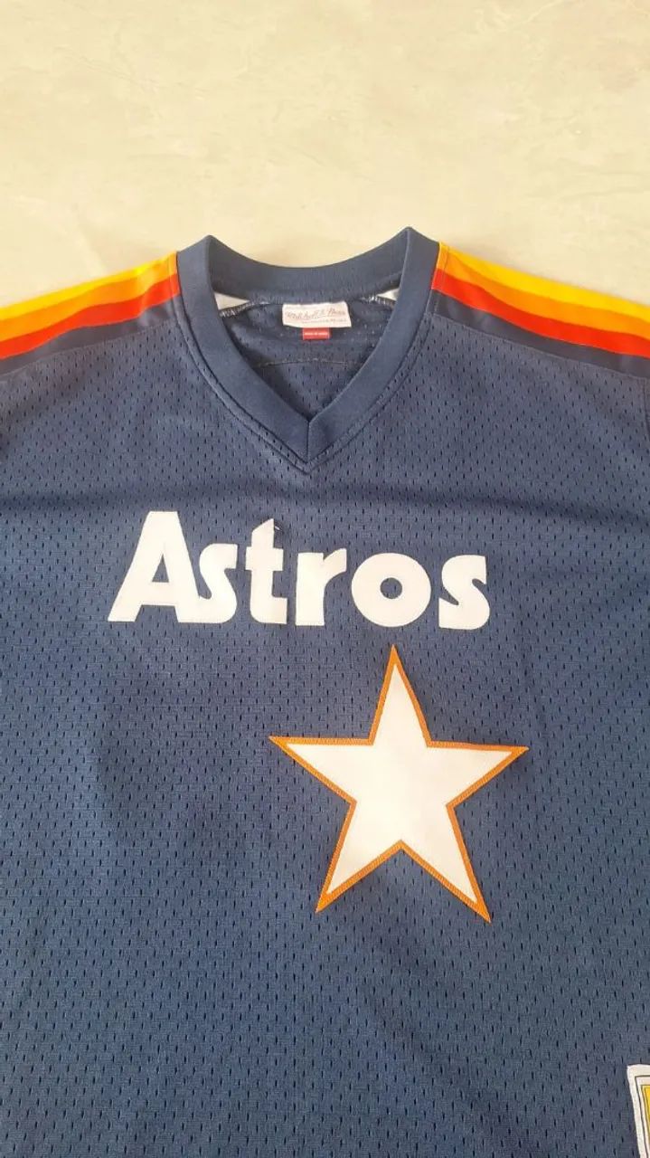 Camisa Mitchell & Ness Nolan Ryan #34 Houston Astros 1988 MLB  - Foto 4