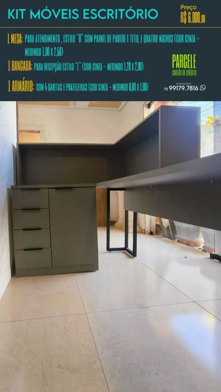 MÓVEIS DE ESCRITÓRIO - Foto 3