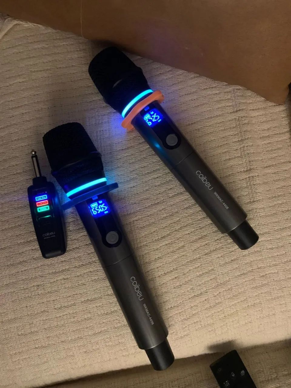 Microfone sem fio duplo