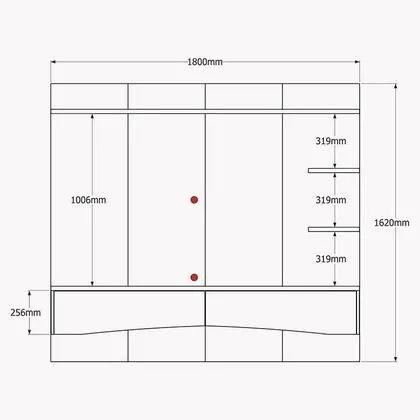 Painel Para TV 65 Polegadas 180cm Europa Lukaliam Jequitiba Ripado - Foto 4