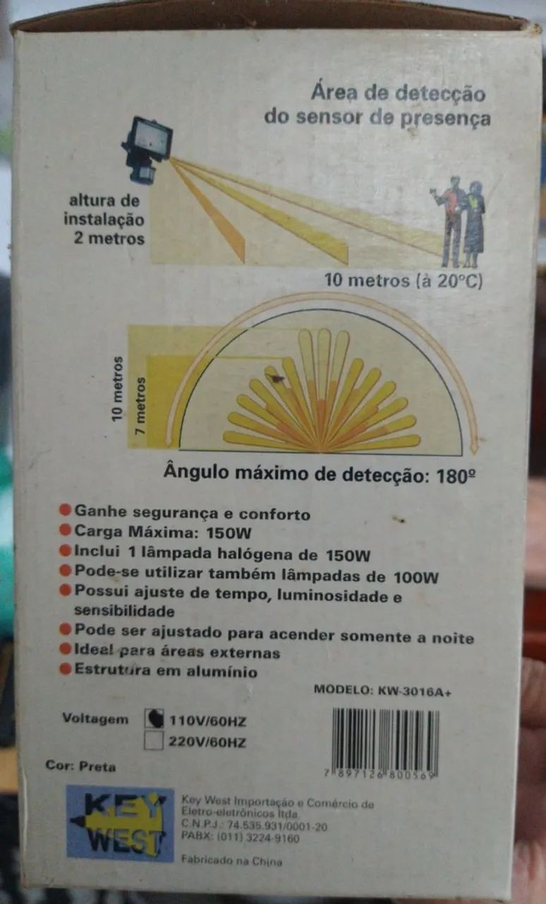refletor de 150w com sensor de presença 180° - Foto 2